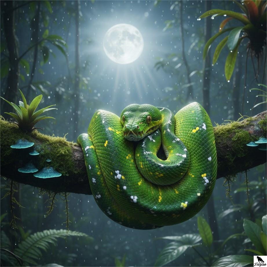 Pytón stromový (Morelia viridis)