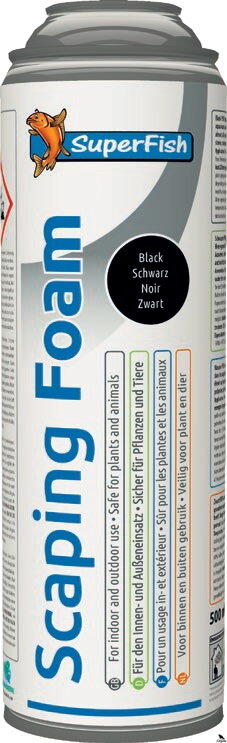 Črna PUR pena 375 ml