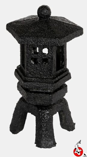 ZEN DECO PAGODA čierna 16cm